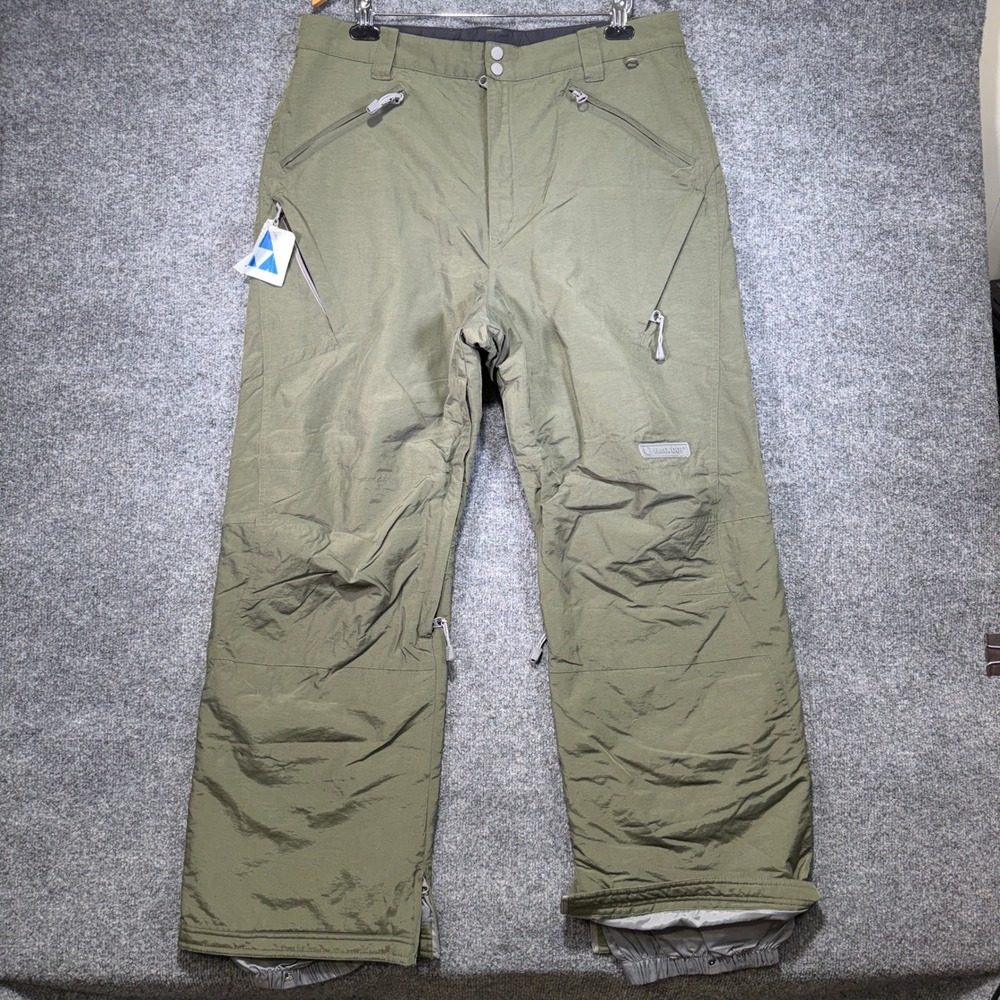 Black Dot Outerwear Waterproof Snow Pants Mens XL Green Insulated Ski Snowboard